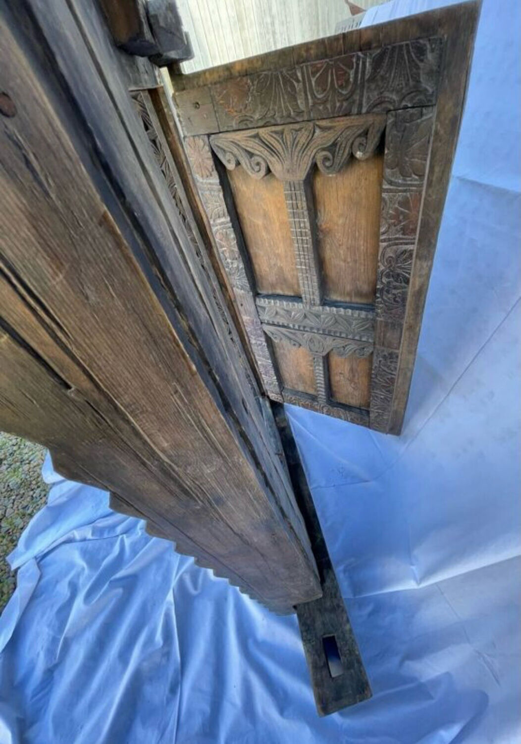 Large ancient door from the Himalayas.