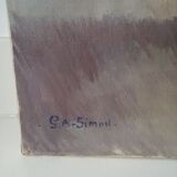 Bouquet glaïeuls and dahlias