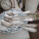 6 silver-plated metal tablespoons