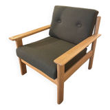 Scandinavian oak armchair