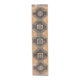 1960s Orange Geometric Turkish Hand-Knotted Runner Rug 77x345