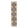 1960s Orange Geometric Turkish Hand-Knotted Runner Rug 77x345