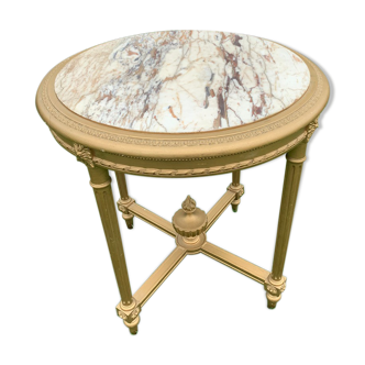Table de milieu avec marbre de style louis xvi
