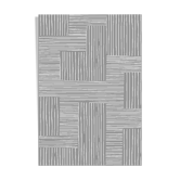 Modern gray and white home rug