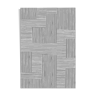 Modern gray and white home rug