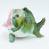 Cendrier poisson émaillé