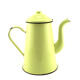 Cafetière émaillée jaune