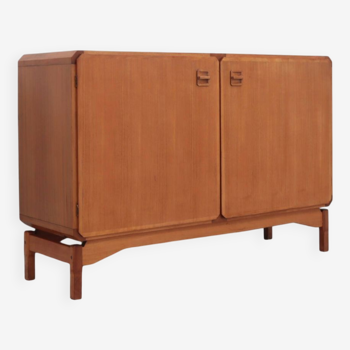 Mid century small sideboard blonde teak Italy 1960s