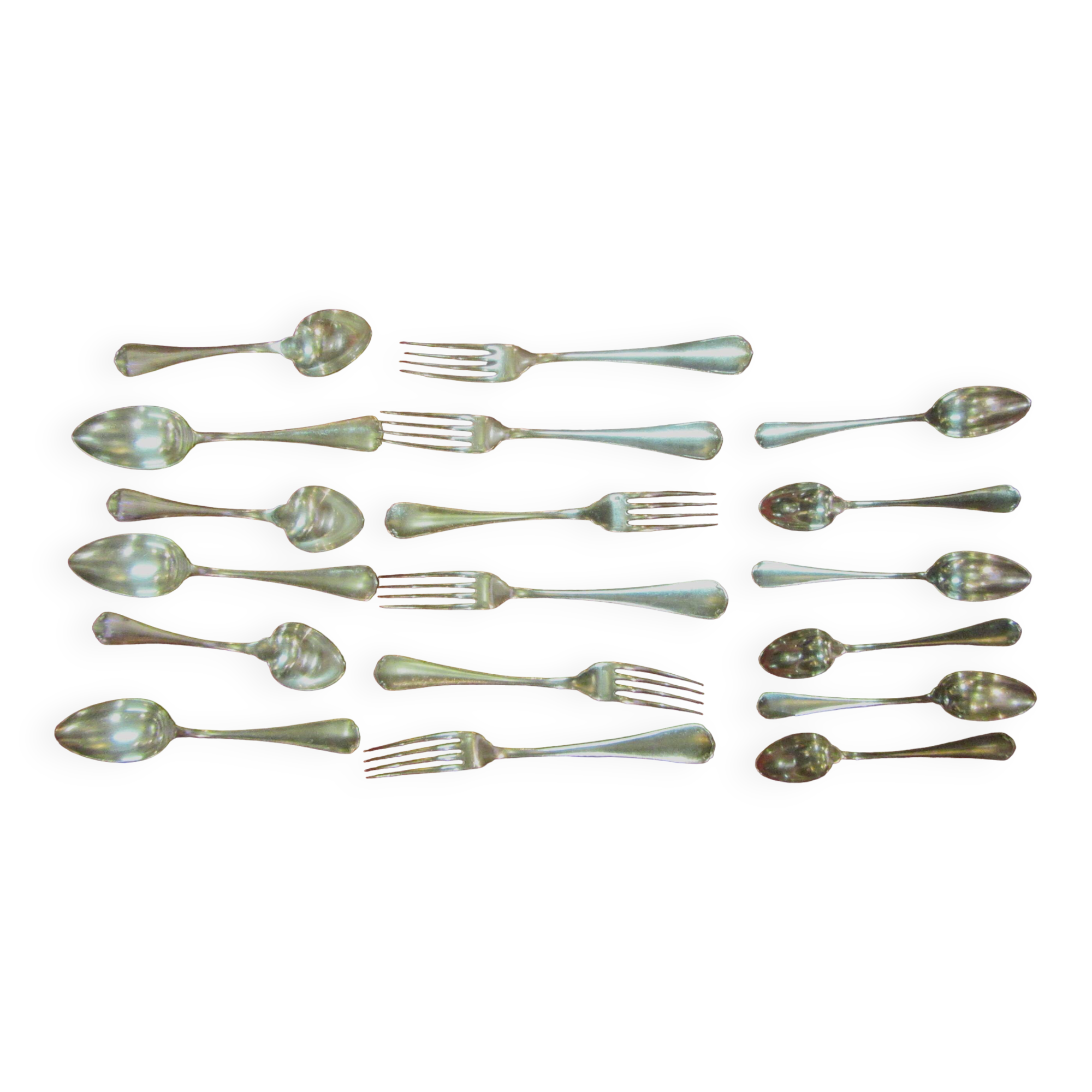 Christofle cutlery Japanese model 6 forks 6 tablespoons 6 teaspoons