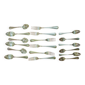 Christofle cutlery Japanese model 6 forks 6 tablespoons 6 teaspoons