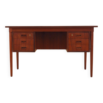 Teak desk, Danish design, 1970s, production: Denmark