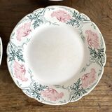 Keller and Guerin Luneville iron earth dessert plates, Rolan model