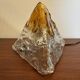 Mazzega Nason Murano orange pyramid lamp 1970 vintage Italy
