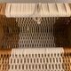 Rattan handbag and scoubidou's threads, 1950