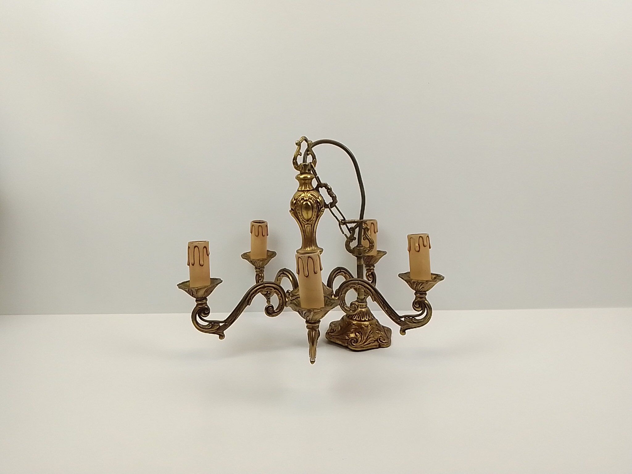 Brass chandelier 5 branches