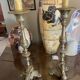 Paire de lampes en bronze vintage