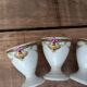 Limoges porcelain coquetiers