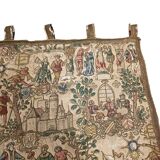 Vintage Rosel Wall Tapestry With Medieval Decor, 1950s