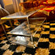 Table basse en plexiglas