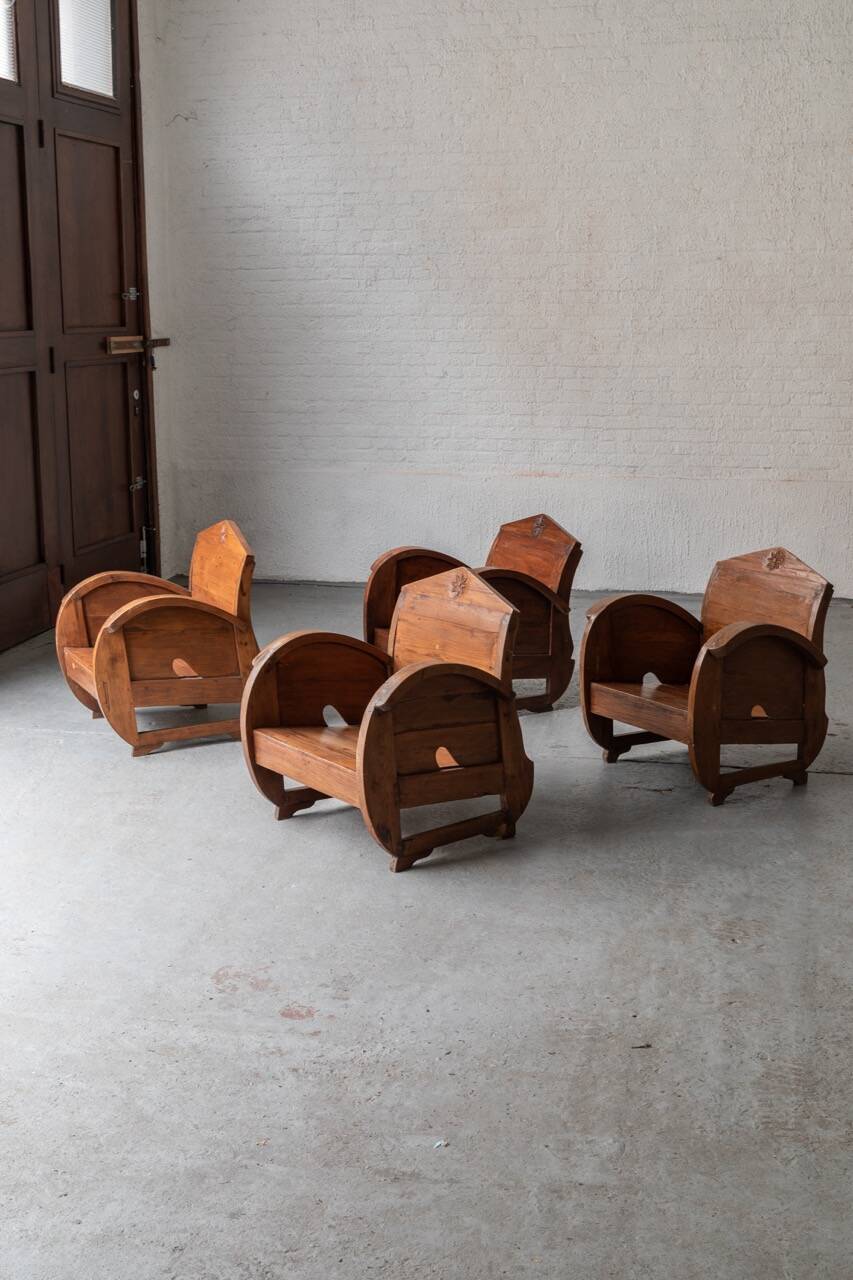 Fireside chairs, Italy, 1960's