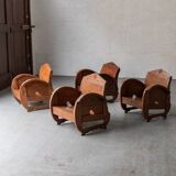 Fireside chairs, Italy, 1960's