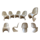 Lot de 4 Panton Chairs Vitra – Verner Panton – blanches