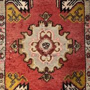 Small Vintage Turkish Rug 103x53 cm, Short Runner, Tribal, Shabby, Mini Carpet