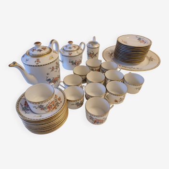 Hand painted porcelain coffee/tea service