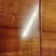 Small wooden drop-leaf table