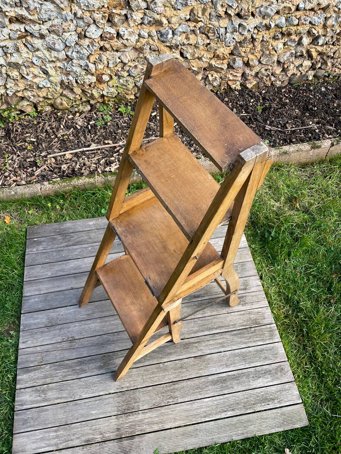 Vintage step stool chair