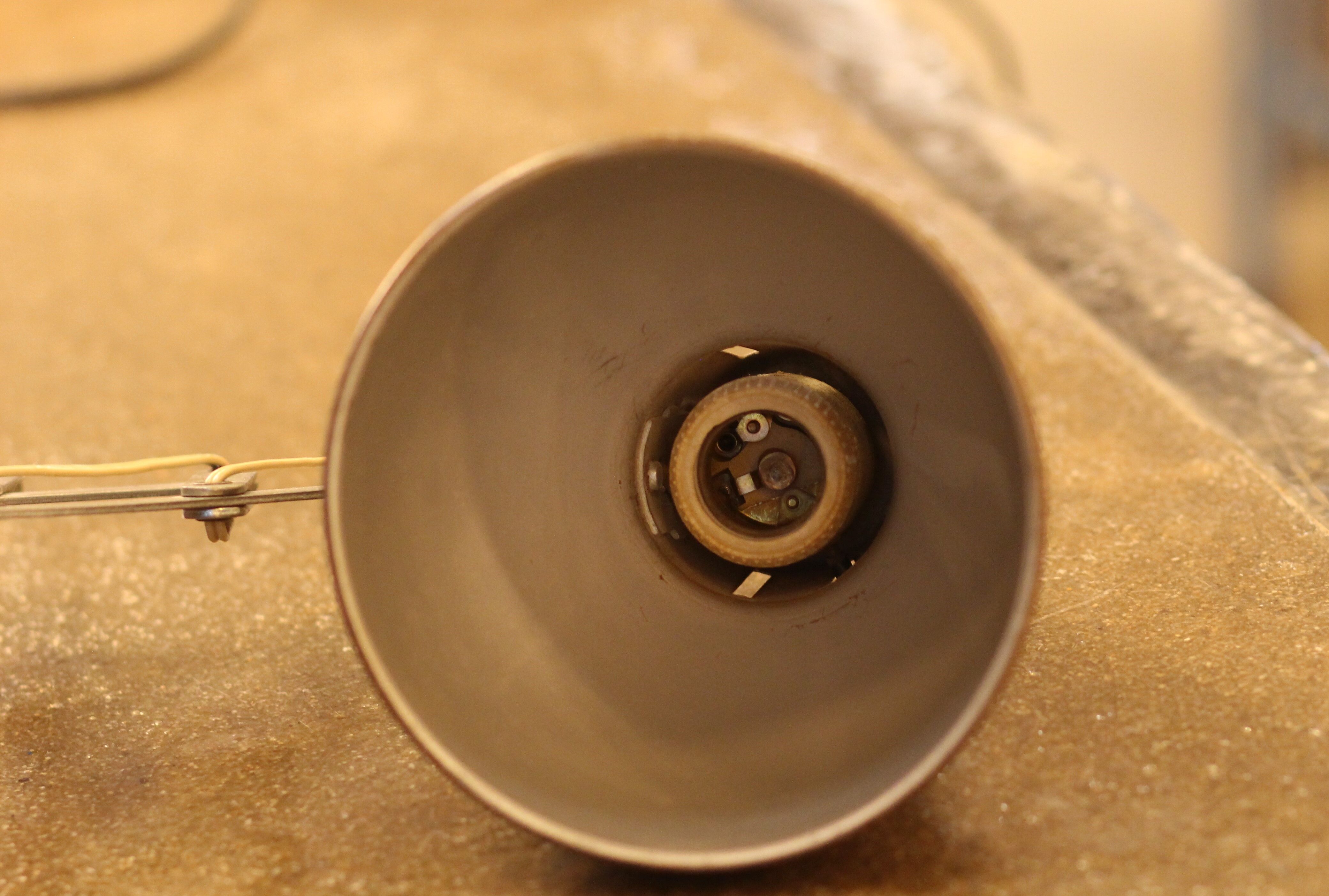 industrial scissor wall lamp