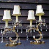 Paire de lampes de chevet Louis XIV d'époque française style Marie-Thérèse