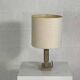 Lampe années 70 en travertin et laiton