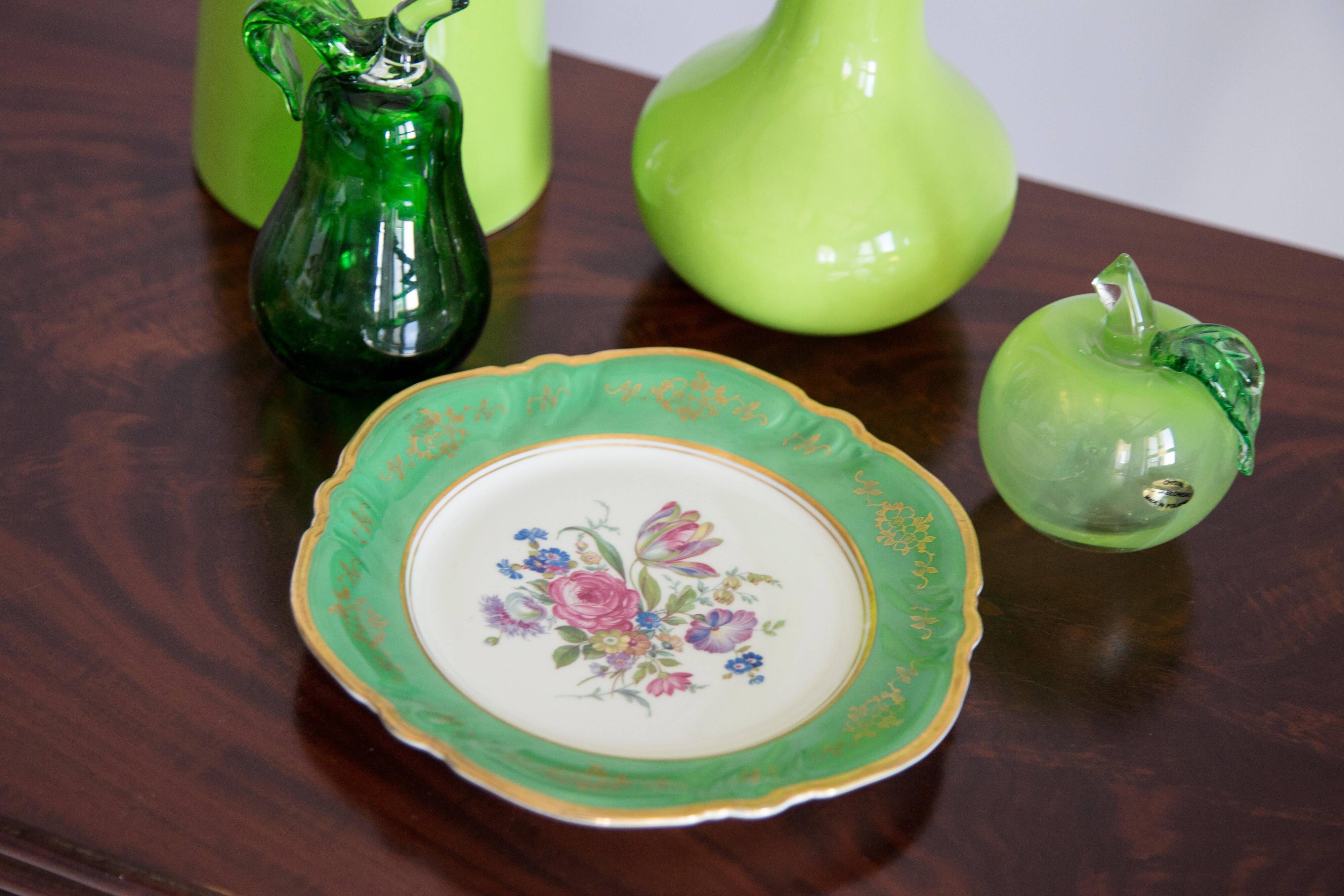 Vintage decorative porcelain plate from the mid-century, Rosenthal, Germany, 1970s.