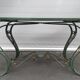 Neo-classical green laqué iron and gold mirror tray 1940
