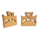 Vintage Wood Bird Handmade Bookends, Set of 2