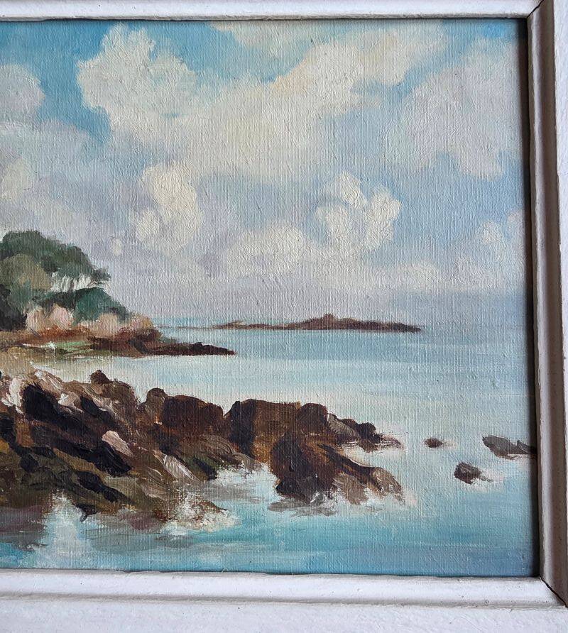 SESTON Paul Oil on Canvas Representing the Wild Coast circa 1950