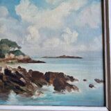 SESTON Paul Oil on Canvas Representing the Wild Coast circa 1950