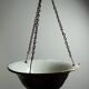 Antique planter suspension from the 19th-20th century in Art Nouveau majolica.