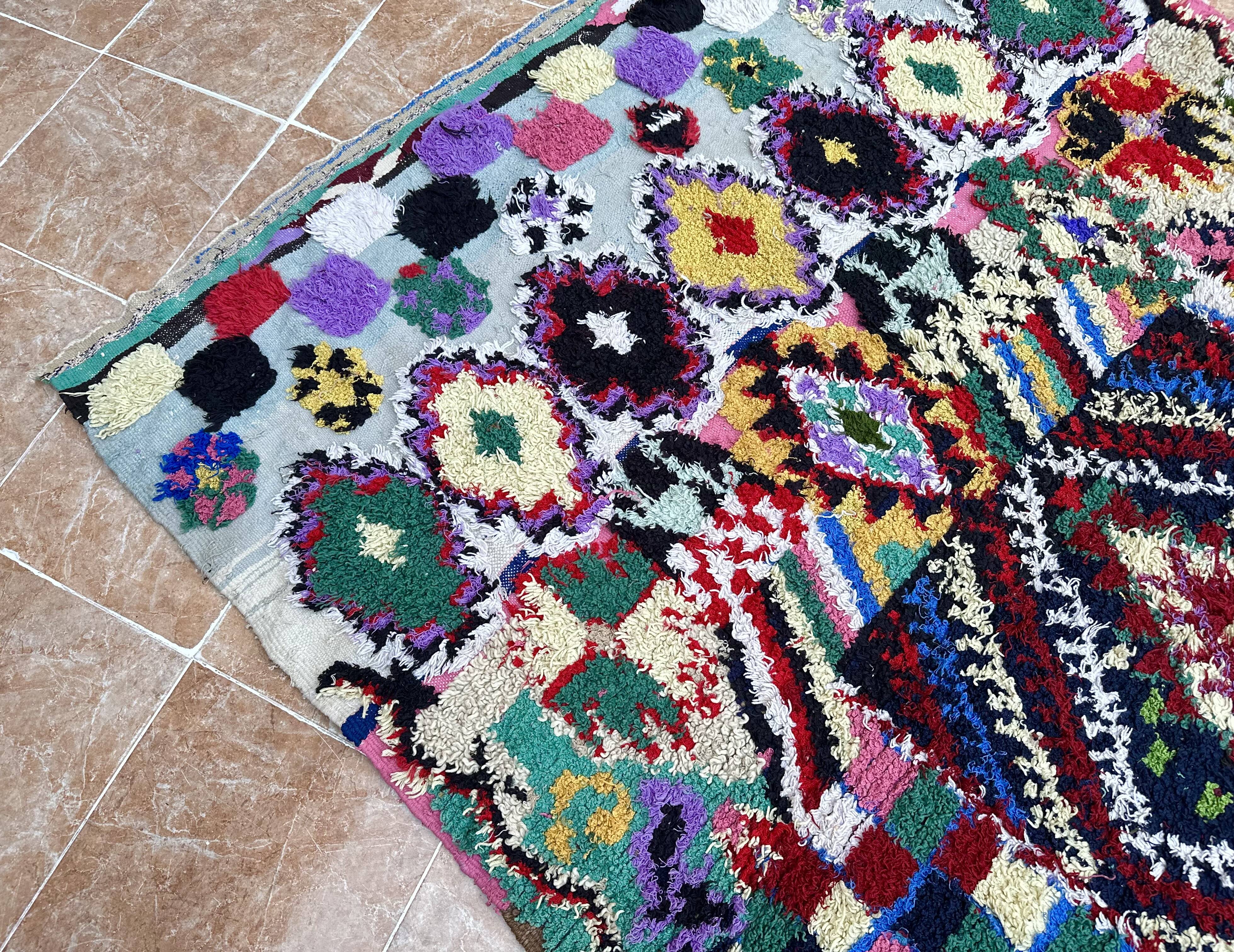 Unique Moroccan Rug - Vintage Art Deco Rug - The Moroccan Rug