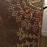 Old 18th century case in studded leather