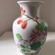Antique Chinese ceramic vase with painted bird decoration