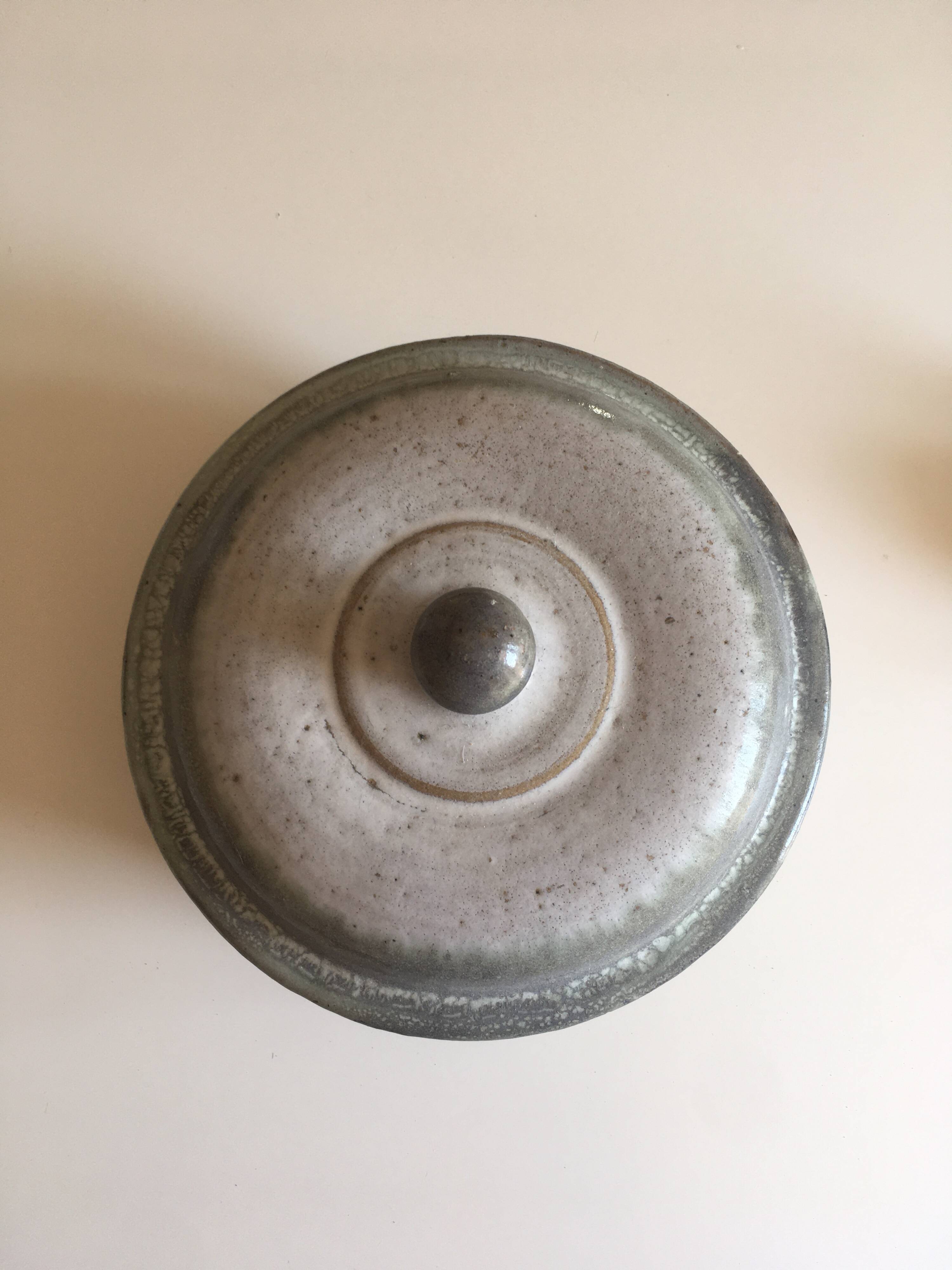 Berry stoneware casserole – Vallée Noire artisanal pottery – numbered