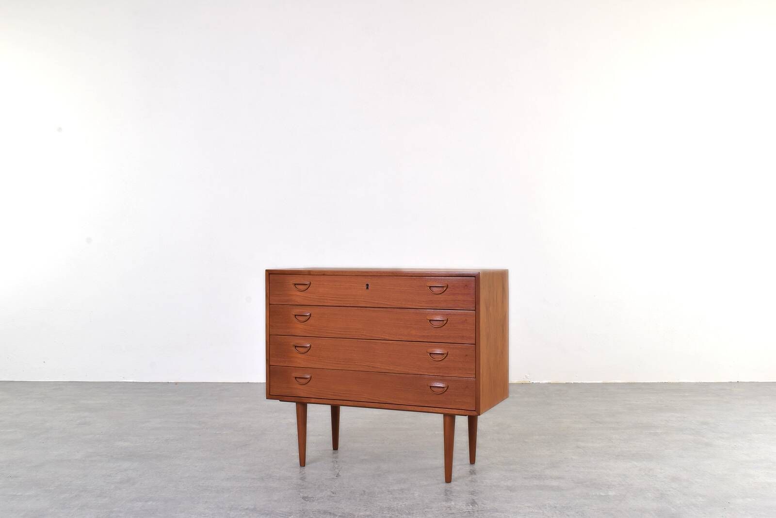 Teak Chest of Drawers by Kai Kristiansen for Feldballes Møbelfabrik, 1960s.