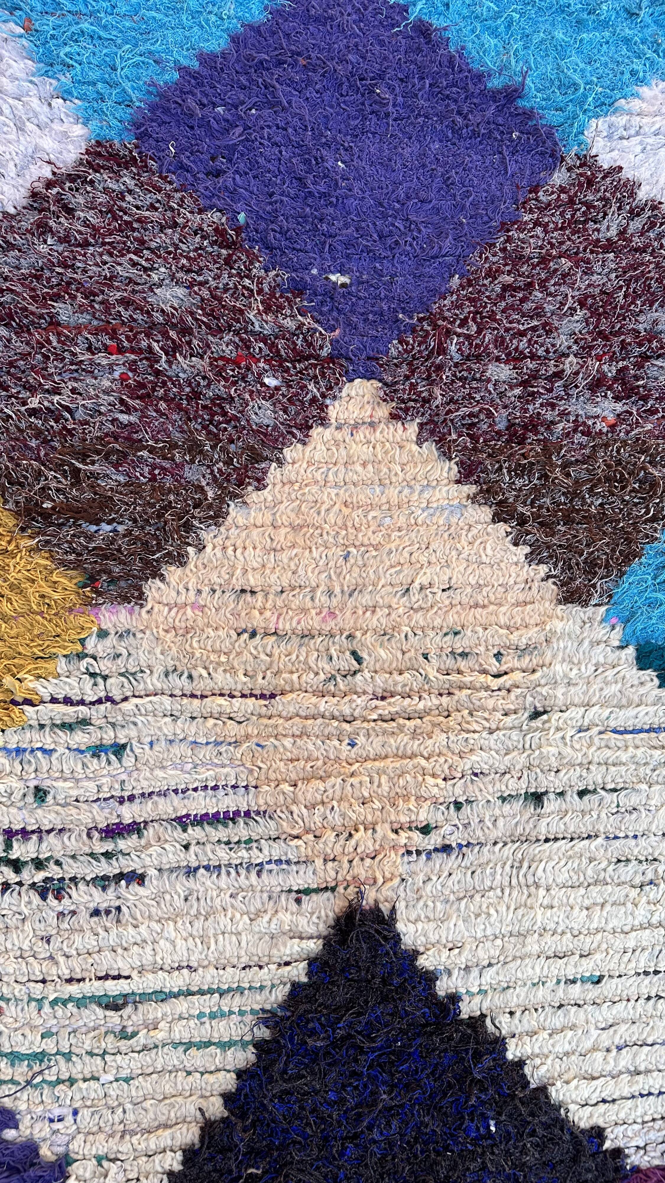 Tapis Marocain Azilal coloré - 98 x 292 cm