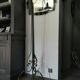 Antique wrought iron floor lamp