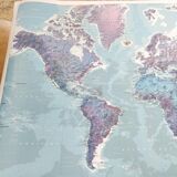 Air France planisphere 158 by 96cm