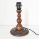 Turned wooden lamp base