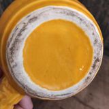 Pichet majolica jaune millésimé français