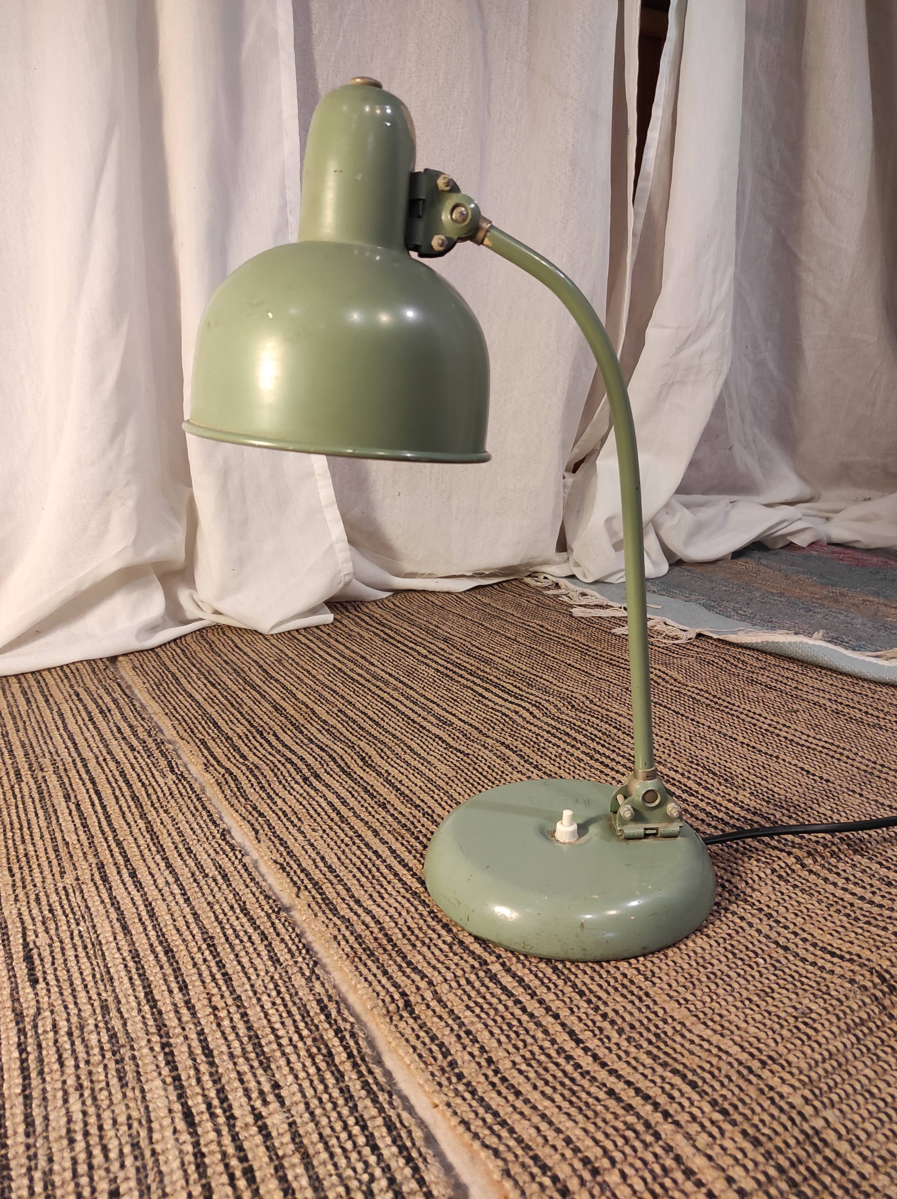 Desk lamp, articulated workshop lamp 1940